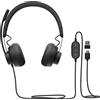 LOGITECH ZONE 750 CUFFIE PC, NERA