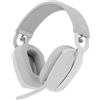 LOGITECH ZONE VIBE 100 CUFFIE, BIANCHE
