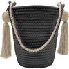 CASE&ME Coco Bag Corda, BORSETTA DA POLSO per Universale ,Nero