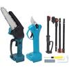 LOCADENCE Set Forbici e Motoseghe Elettriche, Potatore Elettrico Portatile, Utensili da Giardino a Batteria con Asta di Prolunga per BL1820 BL1830 BL1840