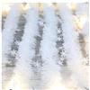 SHTGOI Ghirlanda Natalizia Bianca Con Ciondolo a Forma di Fiocchi di Neve, 2 m x 8,5 cm, Ispessita, Decorazione Artificiale per Porte, Scale e Camini