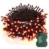 PhilzOps Autunnali Decorazioni Catena Luminosa, PhilzOps 20M 200 LED Arancia Luci Interno a Batteria Halloween Stringa Luci 8 Modalità Impermeabile Luci Albero di Natale per Autunno Ringraziamento Camera Festa
