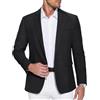 COOFANDY Giacca Sportiva da Uomo Giacche da Completo per Il Tempo Libero Giacca da Lavoro per Uomo Giacca Sportiva con Risvolti Dentellati Abito da Sposa Semplice Grigio Scuro M