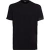 DSQUARED2 T-Shirt Nera da Uomo con Banda Elastica sulla Manica XXL