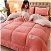 ZTGL Trapunta Invernale Imbottita 2-5kg Piumone Caldo Letto 2 Piazze, Coperta Plaid Sherpa Doppio Strato Morbida Matrimoniale Pile Vellutato MOD,D,200x230cm(3kg)