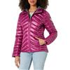 GUESS Cappotto Softshell con Cintura e Cappuccio Giacca per Le Mezze Stagioni, Magenta, L Donna