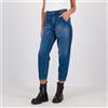 Enjoy Jeans a balloon in denim con strass