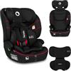 LIONELO LEVI I-SIZE Seggiolino auto per bambini 76-150 cm con l'ultima Norma i-Size R129 Protezione laterale, 10 Livelli di regolazione del poggiatesta, Schienale staccabile