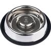TIAKI Ciotola anti-ingozzamento TIAKI Slow-Feeding Silvered - 570 ml, Ø 24,5 cm