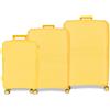 MOVOM Inari Set di valigie, taglia unica, giallo, Taglia unica, Set di valigie