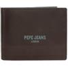 Pepe Jeans Deep Portafoglio con Porta carte di credito Marrone 11x8,5x1 cm Pelle by Joumma Bags, marrone, Taglia unica, Portafoglio con porta carte di credito