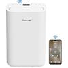 Greenmigo Deumidificatore Ionizzatore Portatile 13L/24h Pro WiFi Controllo con APP,Gas R290,Prefiltro Antibatterico,145W,Otturatore Antipolvere Automatico,Silenzioso,Timer 24h,Spegnimento Automatico