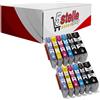 NO-NAME KIT 12 CARTUCCE XXL COMPATIBILI CON CANON PGI-580BK CLI-581BK CLI-581C CLI-581M CLI-581Y CLI-581PB NERO+COLORI - NO-NAME