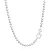 NKlaus 925 catena a sfere in argento sterling per ciondolo catena d'argento 80cm 2,50mm 13,5gr 2496