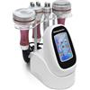 Elitzia 40K 4 in 1 corpo Shaper Rf radiofrequenza tripolare 4 cavitazione polare dispositivo vuoto perdita di peso rughe rimuovere per collo pancia viso Elitzia ETZX001 (maniglia in metallo rosso)