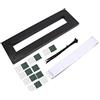 Tiiyee Pedaliera per Chitarra, Set Effetti Chitarra con Nastro Adesivo Piccola Staffa di Montaggio a Pedale Accessori Pedal Board Elettrica in Ferro Scheda Pedali Effetto Morsetto Installazione Pedalboard