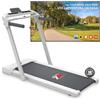 YM Tapis Roulant Elettrico 18 km/h, Superfice Corsa XXL, Marchio Italiano, Pieghevole, 2 Sistemi di Controllo (TASTI o GESTUALE), APP Interattive Kinomap Zwift, Bluetooth, NEXT 8000 BIANCO Your Move
