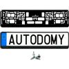 Autodomy Pack 2 Unita Supporto Targa 520x110 mm + 4 Viti | Portatarga Auto Posteriore e Anteriore Valido per Qualsiasi Modello | Porta Targa Auto Omologata | Resiste a Pioggia e Sole