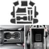 CDEFG Compatibile con Jeep Renegade Facelift 2019-2024 2025 tappetini in gomma per console centrale, tappetini antiscivolo in gomma tappetino Renegade 2025 accessori (bianco)