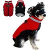 Fadcaer Cappotto impermeabile per cani,caldo cappotto invernale per cani,con pettorina riflettente per cuccioli,per la stagione fredda,foderato in pile,antivento,per animali domestici,con cerniera,