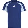 adidas SEASONAL ESSENTIALS COLORBLOCK T-SHIRT, T-shirt Unisex - Bambini, powder yellow/grey strata/white,