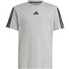 adidas ESSENTIALS T-SHIRT, T-shirt Unisex - Bambini, medium grey heather/black,