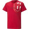 AC Milan FtblLegacy Tee Jr Maglia Unisex Bambino Tango Rosso Nero 116