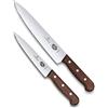 Victorinox carving set palissandro 2 pezzi in confezione regalo, in acciaio INOX, colore: marrone, 30 x 5 x 5 cm