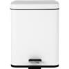 Beldray Pattumiera a doppio scomparto, pattumiera rettangolare, 5 litri, secchio interno rimovibile, pedale, grande pattumiera per ufficio, bagno, camera da letto, bianco, LA035235WHTFEU7