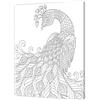 Pintcolor 7808.0 Telaio con Tela Stampata da Colorare, Legno di Abete; Cotone, Bianco/Nero, 40 x 50 x 3.5 cm , 100% Made in Italy