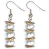 ASTER ALHELÍ Orecchini Donna Perla Bianca Naturale Coltivata d'Acqua Dolce - Orecchini Pendenti Eleganti con Perle - Gioielli Handmade Placcati Oro o Platino - Comodi e Classici - ASTER ALHELÍ