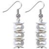 ASTER ALHELÍ Orecchini Donna Perla Bianca Naturale Coltivata d'Acqua Dolce - Orecchini Pendenti Eleganti con Perle - Gioielli Handmade Placcati Oro o Platino - Comodi e Classici - ASTER ALHELÍ