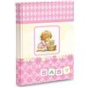 Mareli Album Foto Nascita con Diario 23X30Cm 56 Pg Bianche e 4 Pg Diario Personalizzabili Pagine in Cartoncino Spesso e Resistente Intervallate da Pergamino