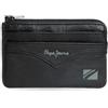 Pepe Jeans Jacket Portafoglio Nero 11 x 7 x 1,5 cm Pelle by Joumma Bags, Nero, Taglia unica, Portamonete