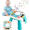 SOBEAU Giochi Bambini 1 Anno, Tavolo Multiattivita Bambini con Musicali, Montessori Gioco Bambina Interattivo, Regalo Bimba Bimbo 1 2 3 Anno, Verde