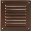 Vent Systems - 125 x 125 mm (dimensioni dell'apertura del condotto) in metallo nero, griglia di ventilazione quadrata, deflettore di registro per griglia di ventilazione integrata, HVAC per bagno