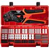 PEBA Set di Pinze Crimpatrici per D upont 2,54 mm Connettori/JST-XH 2,5mm Connettori, Pinza Crimpatrice 0,03-0,5 mm² per D upont 2.54mm,JST-XH/SM/SYP/PH/VH 3,96 mm Connettori, Molex, AMP EI, ecc.