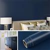 Livelynine Spessa Carta da Parati Camera da Letto Blu Opaco 40CMx10M Carta Adesiva per Pareti Bagno Soggiorno Blu Lavabile Pellicola Adesiva per Mobili Cucina Blue Mare Rivestimento Adesivo Mobili