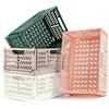 Bocguy 4Pezzi Cassetta Plastica Pieghevoli, Cassette Plastica, Scatola Portaoggetti Pieghevole, Cesto di Stoccaggio Pieghevole, Cestini Portaoggetti per Cucina, Bagno, Ufficio(30x20x12cm,Grigio + Verde)