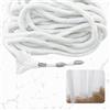 LinJunnz Pesi per Tende da Interno,Filo di Piombo per Tende,10M Piombini per Tende(50G/M),Peso per Tendaggi,Corda per Piombata,Varie per Tutti i Tipi di Tende, Tenda per Doccia,per Evitare di Soffiare