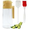 SHUNCHG 2in1-Spruzzino Olio per Friggitrice ad Aria, Dosatore Spray da 470ml, dosatore olio, Olio Oliva in Vetro per Cucina Nebulizzatore Olio Aceto Cucinare Forno BBQ Insalata