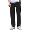 Crewhpo Pantaloni Sportivi Uomo in Cotone Pantaloni della Tuta Larghi Pantaloni Jogging con 4 Tasche Pantaloni Palestra Vita Elastica Sweatpants Pantalone Gamba Drittain Grigio S