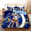 Ste-X Set Copripiumino Facile da Pulire | Dimensione Letto Matrimoniale | Biancheria da Letto Sailor Moon (150x200cm,Rosa 02)
