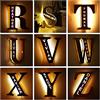 gos Interni in Legno Personalizzati 26 Lettere Lampada da Parete LED Nome,Decorazioni da Parete Personalizzate Luce Notturna a LED (16 Colors,28 cm/11'')