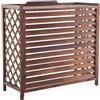MDXVRKYBC Copri Climatizzatore Esterno In Legno Copri Condizionatore Copertura Del Radiatore All'aperto Per Nascondere Il Condizionatore D'aria, Tavola Di Legno Addensata Impianto Decorativo Display(Large)