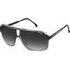 Carrera Occhiali da Sole GRAND PRIX 3 Black White/Grey Shaded 64/9/135 uomo