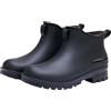 Generic Stivali da pioggia da donna corti - Stivali di gomma per le donne alla caviglia uomo donna casual all'aperto stivali da pioggia impermeabili alla moda scarpe slip on stivali corti Chelsea stivali da