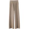 Generic Pantaloni Sportivi in Cashmere Autunno Inverno per Donna Pantaloni Larghi in Lana A Vita Alta Larghi Pantaloni Dritti Casual da Donna