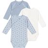 Petit Bateau A0ATI Body Nascita A Maniche Lunghe Unisex - Bimbi 0-24 Variante 1 0 Mesi