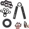 jinminamz Hand Grip, Avambracci Attrezzi - Pacco da 4, Allenamento Avambraccio, Forearm Trainer Grip Trainer, Finger Stretcher per Recupero e Allenamento da Infortunio